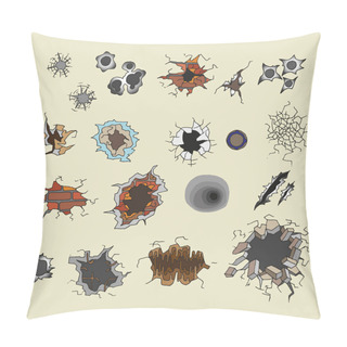 Personality  Holes, Indentations, Cracks. Pillow Covers
