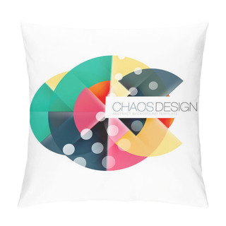 Personality  Geometric Abstract Composition - Circles Layout Pillow Covers