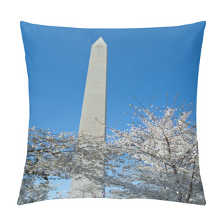 Personality  Cherry Blossoms Surrounding Washington Monument DC Pillow Covers