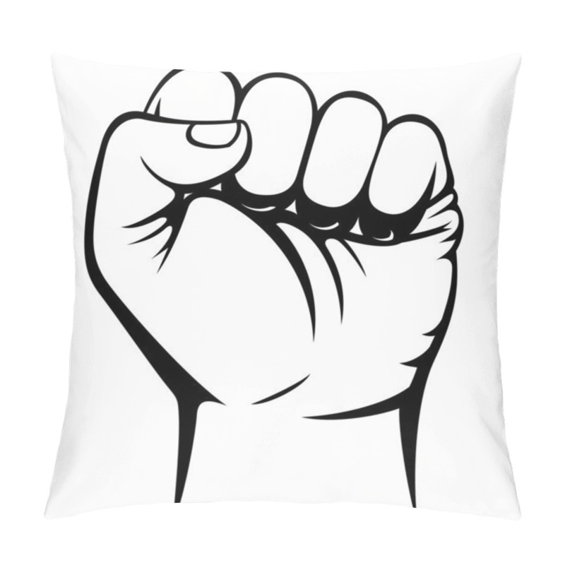 Personality  Man clenched fist pillow covers