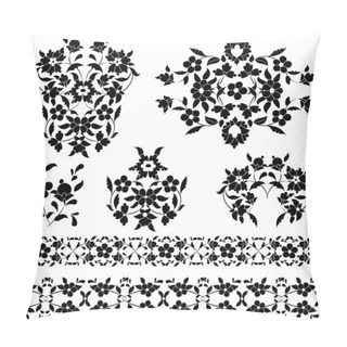 Personality  Elegant Pattern Black And White Pillow Covers