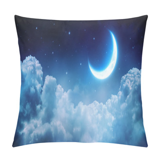 Personality  Romantic Moon In Starry Night Over Clouds Pillow Covers