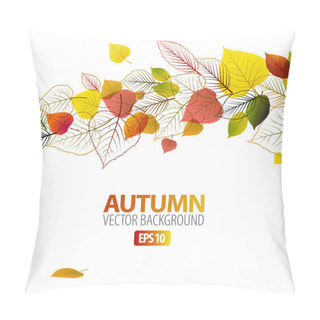 Personality  Vector Autumn Abstract Floral Background Pillow Covers