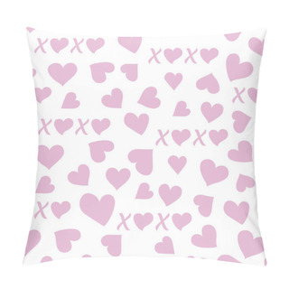 Personality  Vector Seamless Pattern Valentine's Day Love Heart Pillow Covers