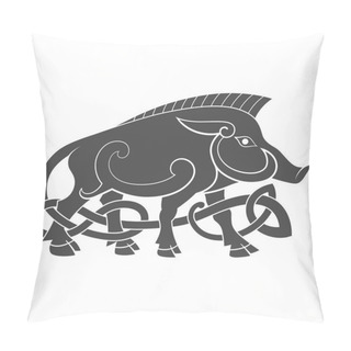 Personality  Ancient Celtic Mythological Symbol Of Boar Pillow Covers