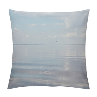 Personality  River With Peaceful Blue Sky And Copy Space Pillow Covers
