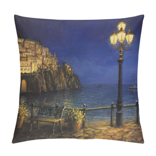 Personality  Summer Evening In Amalfi Pillow Covers
