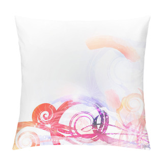 Personality  Vector Illustration Of Abstract Flowers Background Pillow Covers
