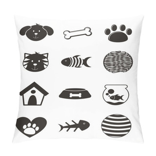 Personality  Pets Icons Pillow Covers