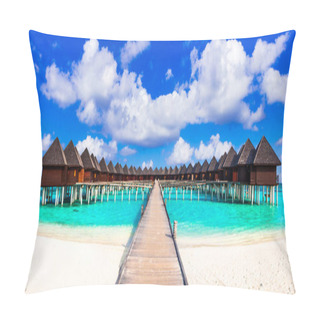Personality  Maldives, Luxury Tropical Holidays In Water Villas Pillow Covers