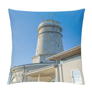 Personality  SANTANDER, SPAIN - MAY 3, 2014: View Of The Faro De Cabo Mayor Art Center In Santander, Spain, A Museum And Art Center Housing The Sanz-Villar Collection And Temporary Exhibitions Pillow Covers