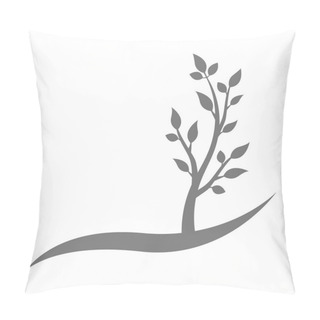 Personality  Tree Icon On White Background Pillow Covers