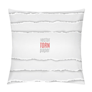 Personality White Torn Paper Pillow Covers