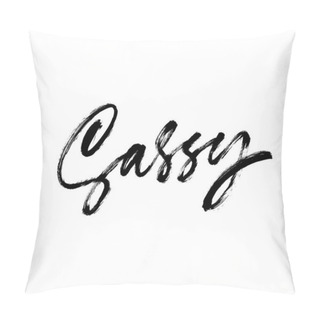 Personality  Sassy Handwritten Ink Brush Vector Lettering Pillow Covers