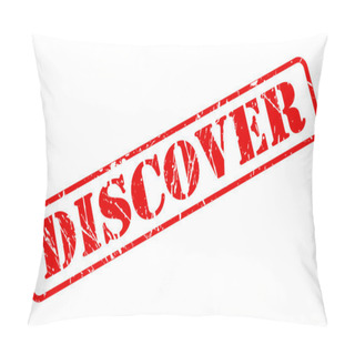 Personality  Discover Red Stamp Text Pillow Covers