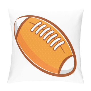 Personality  Cartoon Rugby Ball Pillow Covers