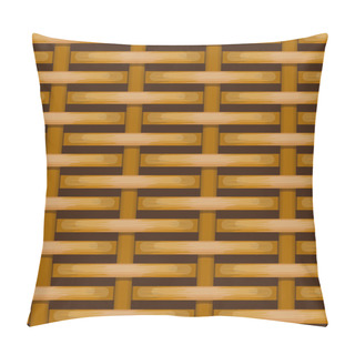 Personality  Brown Woven Wicker For Use As Background Pillow Covers