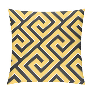 Personality  Vector Seamless Greek Ornament, Meander Pillow Covers