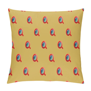 Personality  Colored Background With Different Accessories Pillow Covers