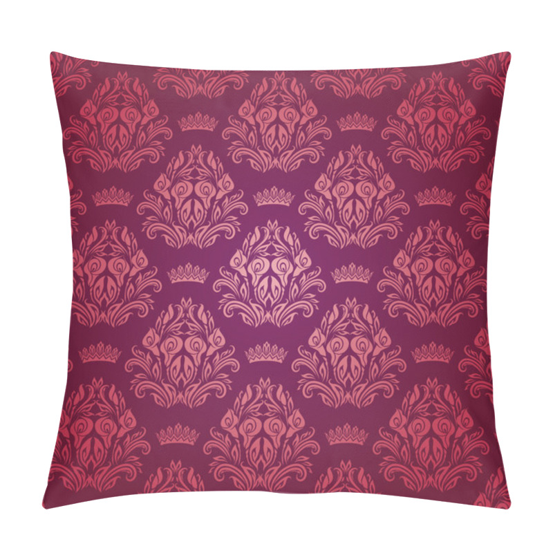 Personality  Damask seamless floral pattern pillow covers