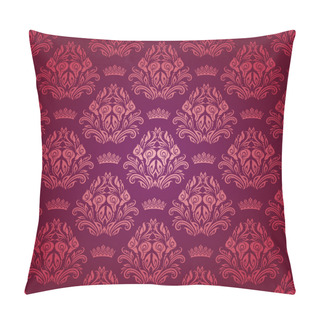 Personality  Damask Seamless Floral Pattern Pillow Covers