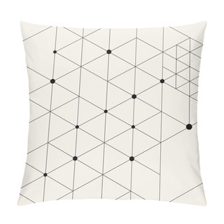 Personality  Modern Black Techno Geometric Pattern Pillow Covers