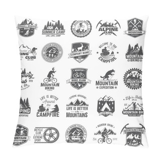 Personality  Set Of Extreme Adventure Badges. Concept For Shirt Or Logo, Print, Stamp Or Tee. Pillow Covers