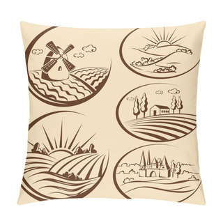 Personality  Agriculture Landscape Pillow Covers