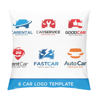 Personality  Car Logo Template Design Vector Pillow Covers