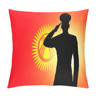 Personality  The Kyrgyz Flag Pillow Covers