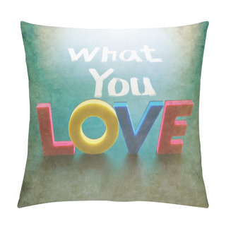Personality  What You Love Concept Pillow Covers