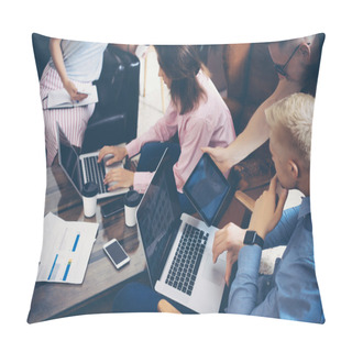 Personality  Young Business People Pillow Covers