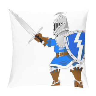 Personality  Cartoon Knight With Sword Pillow Covers