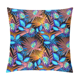 Personality  Seamless Flower Pattern Leaves Pillow Covers