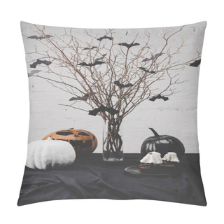 Personality  Halloween Cupcakes And Decorations Pillow Covers