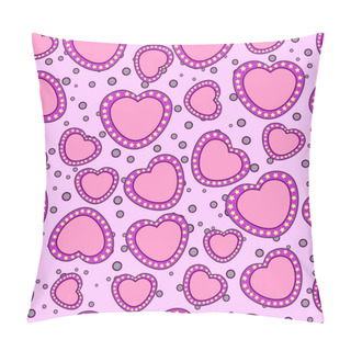 Personality  Hearts And Circles Pattern Pillow Covers