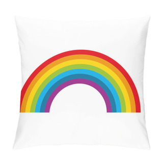 Personality  Cute Rainbow Isolated Icon Pillow Covers