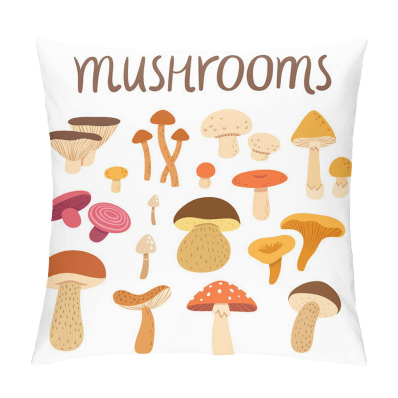 Personality  Mushrooms pillow covers