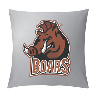 Personality  Boar Design Vector Illustration Pillow Covers