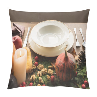 Personality  Served Table And Vegetables  Pillow Covers