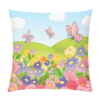 Personality  A Flying Butterflies Pillow Covers