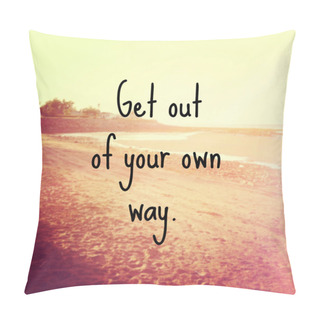 Personality  Motivational Phrase. Motivation Motivation Concept Pillow Covers