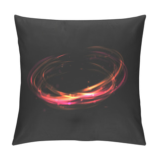 Personality  The Tornado Of Light With Sparkling Lines. Pillow Covers