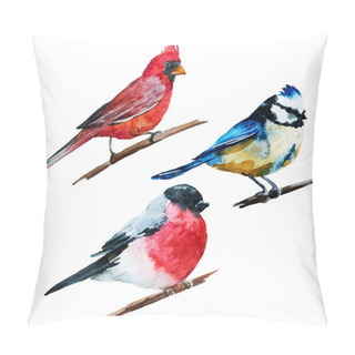Personality  Watercolor Birds Pillow Covers