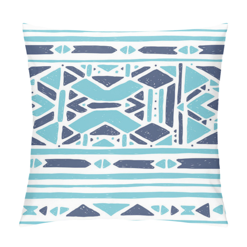 Personality  Ikat ornament. Waves Tribal pattern pillow covers