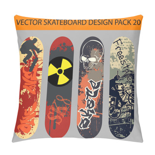 Personality  Skateboard Design Pack 20 Pillow Covers