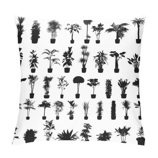 Personality  Plants Silhouettes Set Pillow Covers