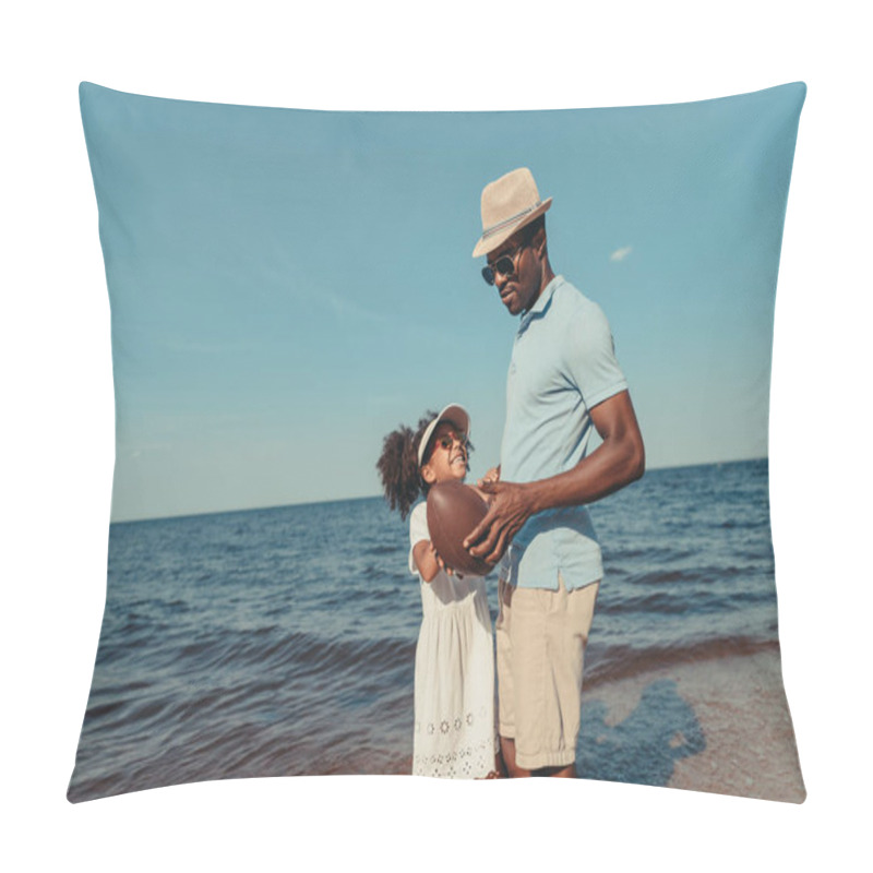 Personality  African American Father And Daughter Pillow Covers