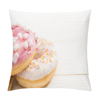 Personality  Tasty Donuts With Frosting Pillow Covers