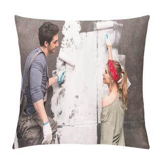 Personality  Couple Painting Wall Pillow Covers